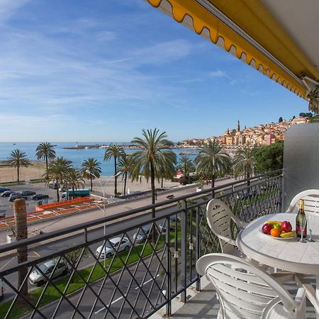 Studio Climatise Avec Terrasse Face Mer A Menton - Fr-1-196-208 Екстериор снимка