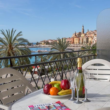Studio Climatise Avec Terrasse Face Mer A Menton - Fr-1-196-208 Екстериор снимка