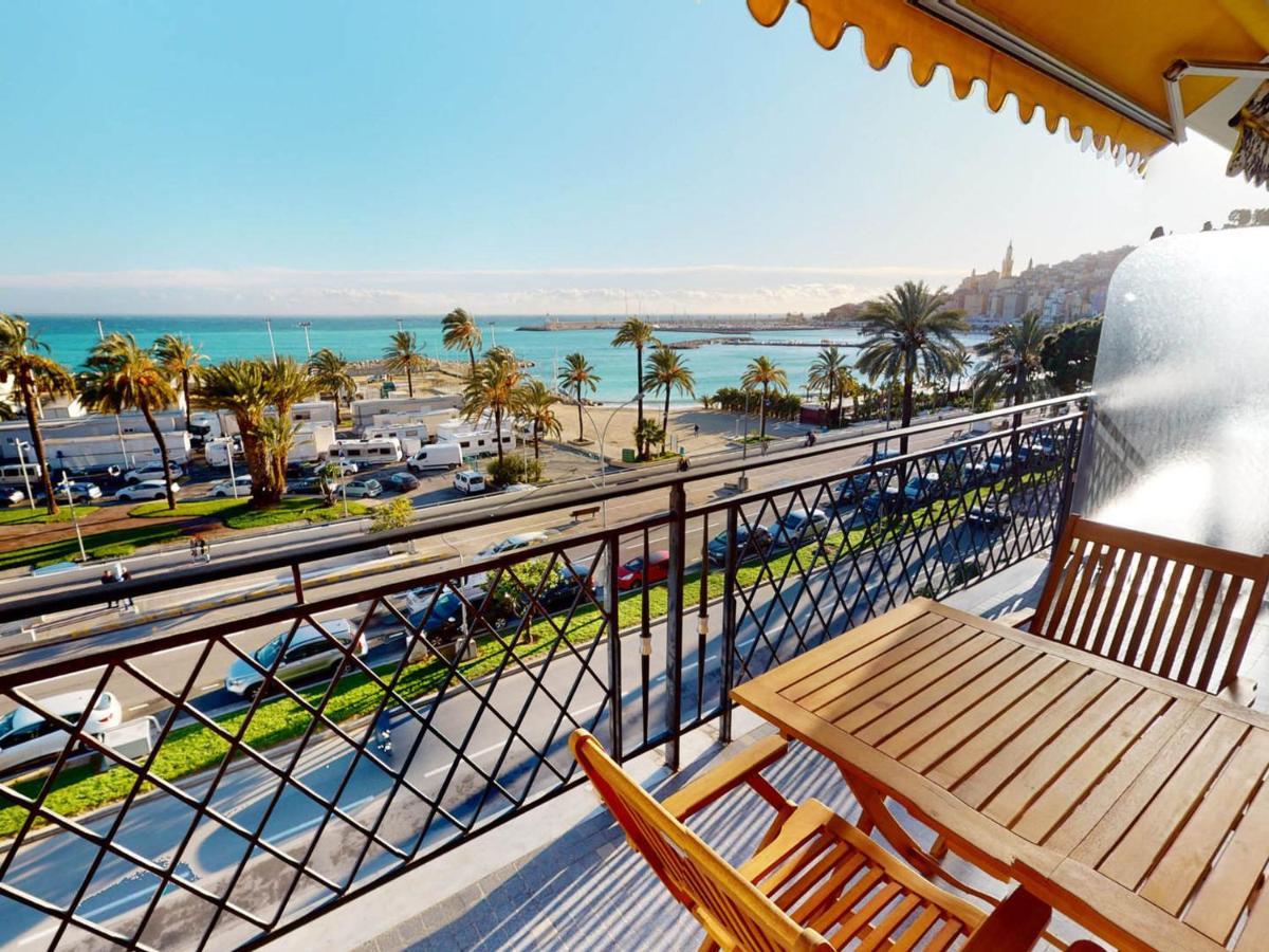Studio Climatise Avec Terrasse Face Mer A Menton - Fr-1-196-208 Екстериор снимка