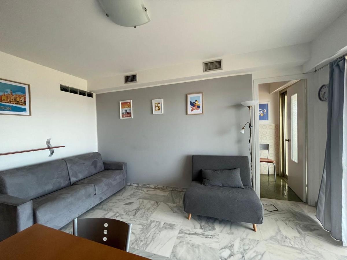 Studio Climatise Avec Terrasse Face Mer A Menton - Fr-1-196-208 Екстериор снимка