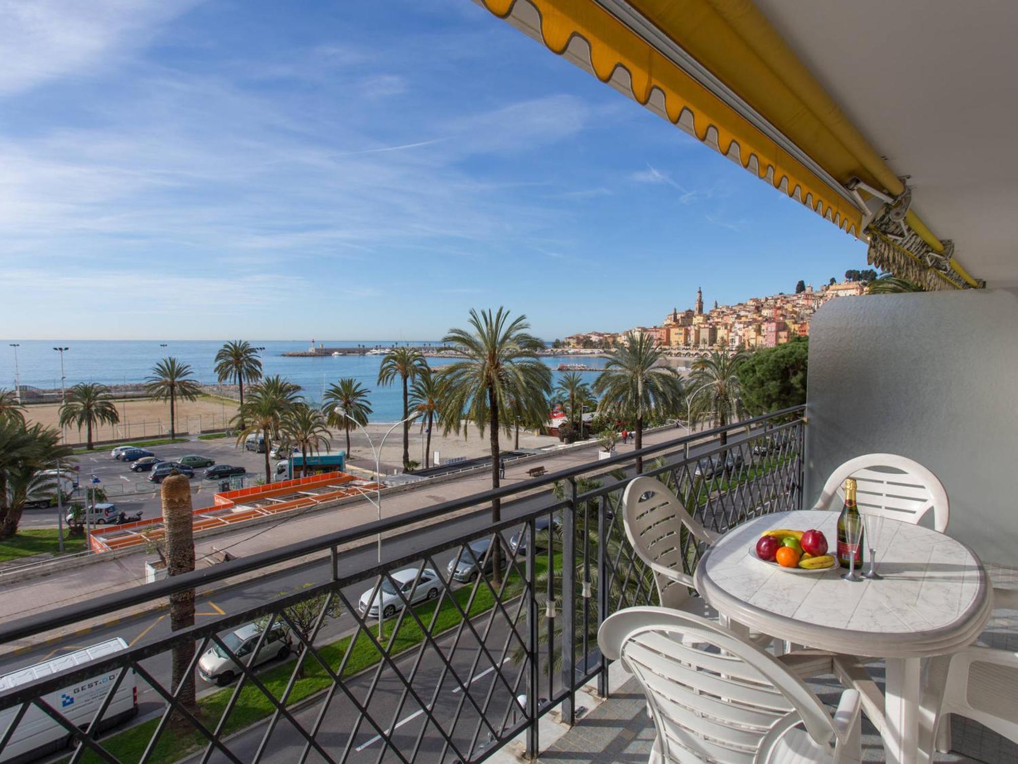 Studio Climatise Avec Terrasse Face Mer A Menton - Fr-1-196-208 Екстериор снимка